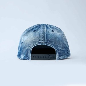 Washed Denim Baseball Cap 5-Panel Unisex Fitted Hat Spring Summer Casual Style 100% Cotton Adult Size 56-58CM - Product Image 3