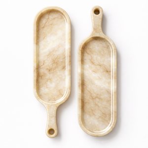 Plateau en résine effet marbre rose pour une décoration élégante de la maison, plateau en résine très vendu pour le salon et la salle à manger, plateau en résine élégant - Product Image 1