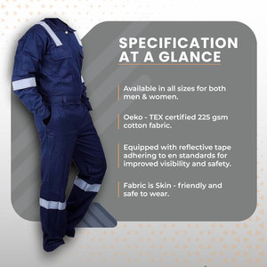 Combinaison de protection légère haute visibilité pour soudeurs, mécaniciens et uniformes de travail en garage - Product Image 5