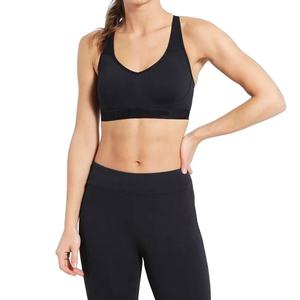 Seamless High for Simple Breathable Four-Way Stretch Women's Gym Yoga Sports Bra with Back Cross Strap and New Colors - Product Image 2