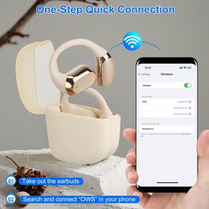 Auricolari Sportivi Wireless Open Ear V5.4 con Display LED, Custodia di Ricarica, Impermeabilità IPX5, 300 Ore di Standby, Controllo Touch e Gancio Auricolare Stereo - Product Image 3