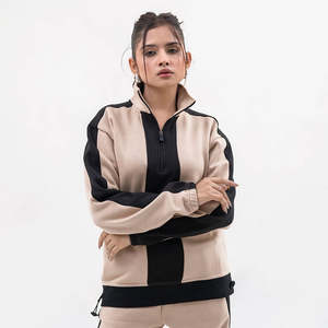 Survêtement pour femmes en tissu doux, deux pièces, coupe confortable, respirant, design extensible pour l'entraînement, la salle de sport, la course à pied - Product Image 4