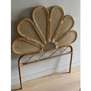 New Collection 2026 Flower Shaped Bohemian Plant Rattan <b>Headboard</b> Wall Hanging Decoration Handmade from Vietnam Factory - Product Image 5