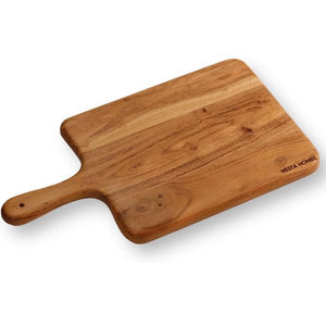 Tabla de cortar ecológica de madera natural de acacia con asa para uso doméstico, en restaurantes y cafeterías, disponible en grandes cantidades. - Product Image 1