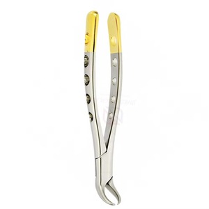 Pinzas de Extracción Dental Premium – Pinzas de Cuerno de Vaca Doradas, Pinzas de Acero Inoxidable para Molares Inferiores, Patrón Americano para Extracción de Dientes - Product Image 6