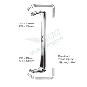 Hoogwaardige kwaliteit Langenbeck Retractor 10x6mm handmatig roestvrijstalen chirurgisch instrument basis van chirurgische instrumenten - Product Image 2