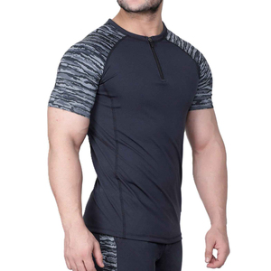 Chemises de compression pour hommes, coupe ajustée, 100% coton, confortables, pour la salle de sport, vêtements de sport décontractés - Product Image 4