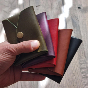 Cartera de Cuero sin Costuras con Diseño Origami, Tarjetero Delgado Minimalista, Cartera de Cuero Genuino sin Costuras para Hombre, Regalo, SLW-0021 - Product Image 6