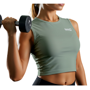 2025 impresión personalizada sublimación OEM ODM mujeres gimnasio Activewear secado rápido estirable poliéster Fitness Tank Top Premium - Product Image 2