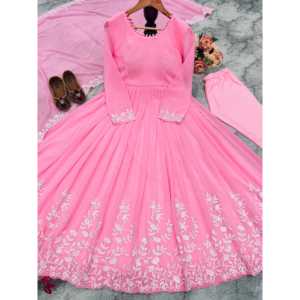 Vestido de fiesta XL de diseñador con colgante y aspecto elegante de Dupatta - Product Image 2