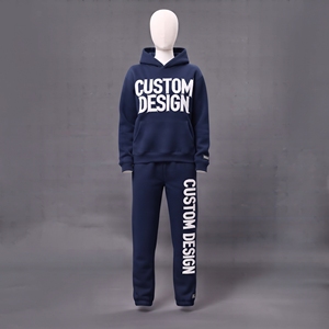 Conjunto de Sudadera con Capucha y Pantalones Deportivos Unisex Personalizados, Ecológicos, Transpirables, 100% Algodón, 350 Gsm, Cómodos, Casuales, Antiarrugas - Product Image 3