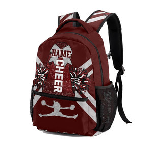 New Arrival Sports Custom Large Heat-Transfer Printed Glitter Cheer Nylon/Cotton/Neoprene <b>Backpack</b> Casual Sparkle Cheerleading - Product Image 4