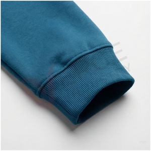 Conjunto Deportivo Azul con Capucha para Hombre, Manga Larga, Cierre Frontal con Cremallera, Logotipo Geométrico, Informal, Transpirable, para Otoño, Corte Regular - Product Image 6