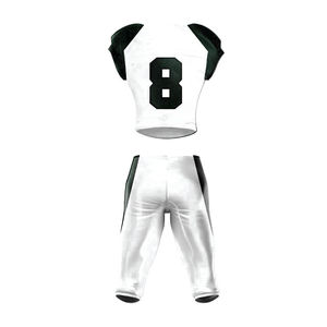 Uniformes de Fútbol Americano Personalizados, Ligeros, Transpirables, de Secado Rápido, en Blanco y Negro, para Equipos Juveniles y Partidos, Uniformes al por Mayor - Product Image 3