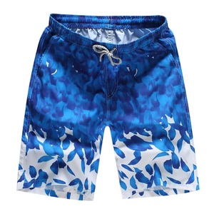 Pantalones cortos deportivos informales de verano para hombre, pantalones cortos holgados de secado rápido para nadar en la playa, pantalones cortos de gran tamaño con estampado de flores sólidas para ropa de playa - Product Image 4