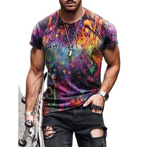 T-shirt coupe parfaite sérigraphie t-shirts unis en coton biologique personnalisé en gros mince fitness coton peigné t-shirt de gymnastique pour hommes - Product Image 1