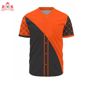 Ensemble uniforme de baseball pour homme, maillot orange et noir avec manches à motif diamant et pantalon assorti - Product Image 6