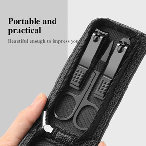 Professional Stainless Steel Manicure Kit With Nail Clipper Scissors & <b>Tools</b> In <b>Case</b> For Adult Use Durable Stainless Steel <b>Tools</b> - Product Image 4