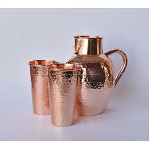 Jarra de cobre puro de diseño para la decoración de cocinas modernas combina los beneficios para la salud del agua de cobre con un estilo de lujo estético. - Product Image 6