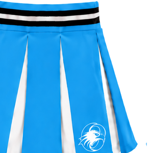 Jupe plissée bleu ciel pour femmes, taille haute, uniforme d'équipe athlétique, performance de danse, entraînement, compétition, vêtements de sport - Product Image 4