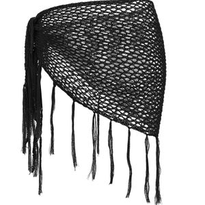 ผ้าคลุมชายหาดถักโครเชต์ลายตาข่ายสำหรับผู้หญิง - Product Image 2