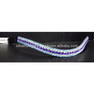 Bandas de cristal de cuero de primera calidad para caballos-Cómodas y duraderas Color personalizable y logotipo Uso ecuestre de alta calidad - Product Image 2