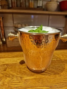 Timeless Gold Hammered Design Ice Tubs For Bars Events And Home <b>Serving</b> Elegant Beverage Cooling Bucket For Guests Entertaining - Product Image 3