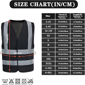 Chaleco de Seguridad Reflectante de Alta Visibilidad TACHTICAL STANDARD con Logotipo Personalizado, Multibolsillos, de Poliéster, Impermeable, con Luz LED Intermitente Clase 2 - Product Image 6
