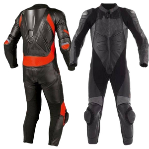 High Quality Custom Leather Men's Motorbike Racing Suit <b>One</b> Piece Windproof Breathable Quick Dry Full Sleeve Customizable <b>All</b> - Product Image 2