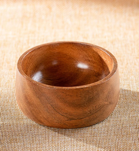 Wood Ice Cream Bowl With Spoon Hotel Restaurant Wood Serving <b>Chocolate</b> Desserts Bowl With Spoon - Product Image 6