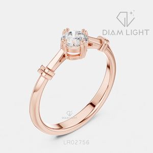 Bague de fiançailles en diamant de laboratoire certifié IGI 0,35 carat, or blanc 14 carats, taille ronde, clarté VS+, couleur F+, pour mariage ou anniversaire - Product Image 4