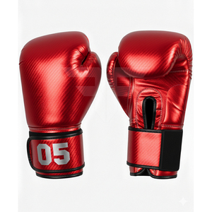 MMA Gym Adult Boxing <b>Gloves</b> Fabric Custom Logo <b>Moisture</b> Wicking Hook Loop Closure Training <b>Gloves</b> for Martial Arts Fitness - Product Image 2