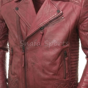 Chaqueta de Cuero para Hombre, Cuello Cálido y Acogedor, Tendencia de Invierno, Chaquetas de Cuero de Primera Calidad, Atuendo Elegante - Product Image 3
