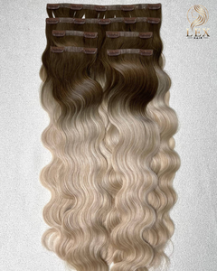 Extensions de cheveux vietnamiens Lexhair en vrac, super double drawn, vierges Remy, ondulées, à clipser - Product Image 4