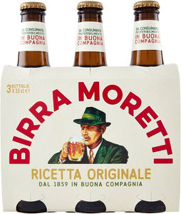 Cerveza Sin Alcohol Birraa Moretti, Paquete de 6x330ml, 4 Paquetes por Caja, Para Consumo Familiar y Sin Alcohol - Product Image 1