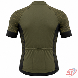 Maillot de cyclisme sur gravier pour hommes, logo personnalisé, polyester, sans manches, imprimé par sublimation, séchage rapide, respirant, pour la pratique du cyclisme en extérieur - Product Image 2