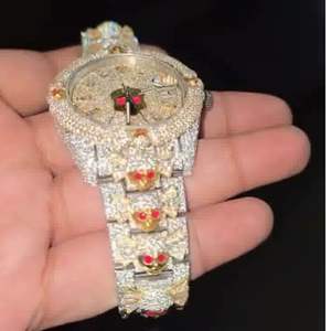 Reloj Clásico Personalizado para Hombre con Diamantes Cultivados en Laboratorio, Estilo Hip Hop, Joyería de Diamantes, Mejor Calidad, Precio al por Mayor - Product Image 3