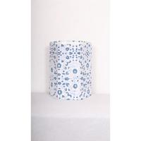Poubelle décorative ouverte faite à la main en carton PP imprimé au bloc, avec enveloppe en tissu 100 % coton.