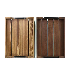Plateau en bois à prix avantageux pour le rangement et le service des fruits - Product Image 2