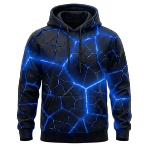 Unisex Hooded <b>Fleece</b> Pullover <b>Sweatshirt</b> Casual Knitted 100% Cotton Winter Wear Breathable Quick Dry <b>Lined</b> - Product Image 4
