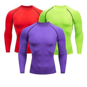 Camisetas Deportivas Personalizadas de Manga Larga para Correr, Camisetas de Baloncesto de Secado Rápido, Camisetas de Compresión, Ropa Deportiva para Hombre - Product Image 4