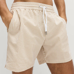Shorts de bain pour hommes, taille standard, légers, imprimés par sublimation, couleur personnalisée, tendance, best-seller, vêtements de plage d'été - Product Image 4