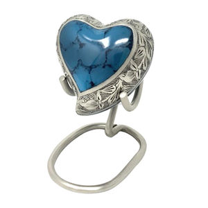 Urne souvenir coeur en laiton rose perle rose Style américain pour les cendres de bébé pour les urnes funéraires - Product Image 3