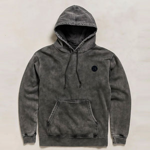 Sweat à capuche de haute qualité, effet délavé, logo personnalisé, coton mélangé, confortable, tendance, pour adultes - Product Image 5