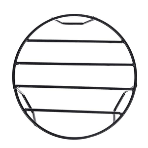 Support de plantes en métal noir pour intérieur et extérieur, support de pot de fleurs surélevé, support de présentation décoratif pour jardin - Product Image 4