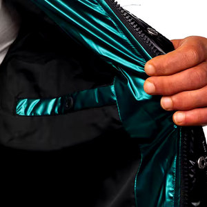 Chaqueta Acolchada con Capucha para Hombre, de Algodón Fox, Transpirable, Resistente al Viento, con Cierre de Cremallera, Cuello Alto, Color Verde Sólido, Informal, para Invierno - Product Image 2