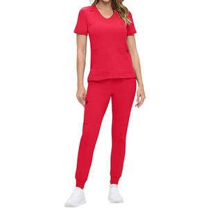 Tenues Médicales Unisexe : Ensembles de Blouses et Pantalons d'Hôpital en Tissu Spandex/Polyester Tissé pour Infirmières - Product Image 2