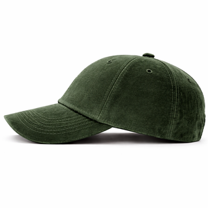 Gorra de Béisbol Verde de 6 Paneles con Logotipo Bordado en el Panel Frontal, Ajustable, Unisex, de Algodón, Estilo Casual - Product Image 4