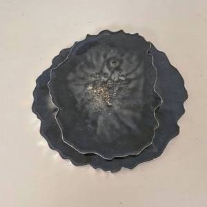 Belladec Handmade Lightweight <b>Blue</b> Crushed Glass Agate Geode Resin <b>Coaster</b> <b>Blue</b> Galaxy Bespoke Wine Drinks Home Decor - Product Image 4