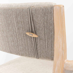 Arm Dining <b>Chair</b> with Minimalist Design and <b>Teak</b> Wooden Frame Material for Home Garden Furniture Decoration - Product Image 6